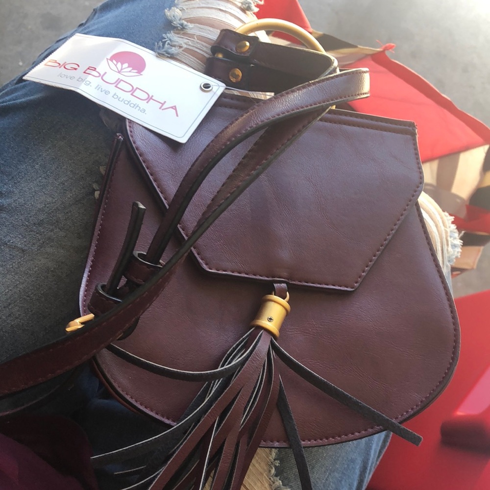 🌟Cross body satchel/ burgundy🌟